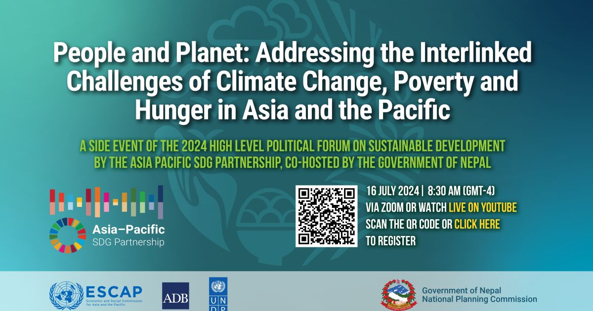 HLPF Side Event- People and Planet: Addressing the Interlinked ...